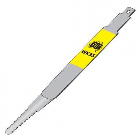 BTB WK3-S Serrated 200mm Bent Blade (Curved Glass)