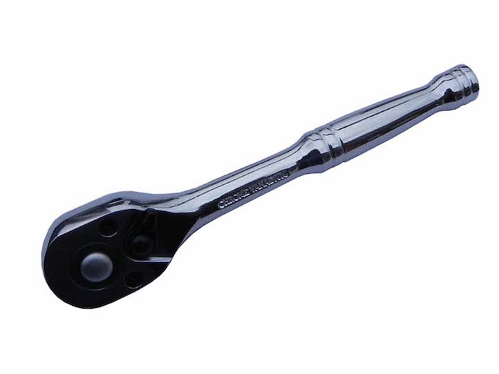 1/4" Drive Quick Release Ratchet Polished Chrome