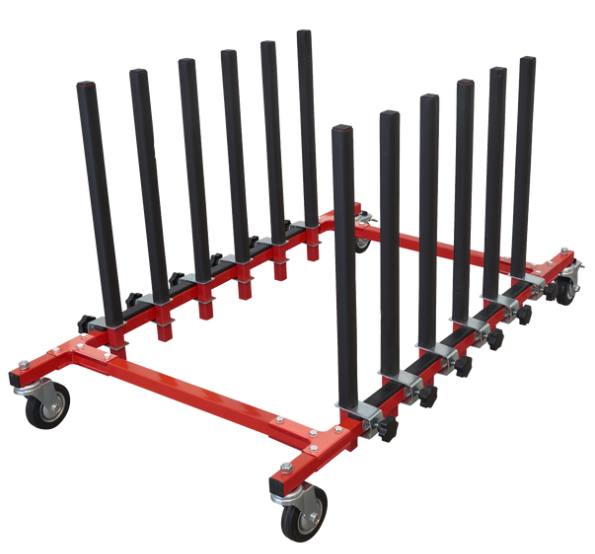 Windscreen Van Rack (6 Poles) With Wheels (Max 150kg)