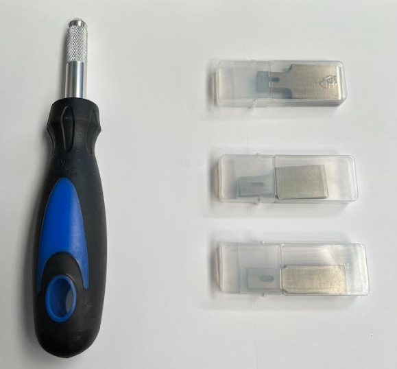 Cut Back Chisel Set  - Medium Shaft (KNT10B & 30 mixed chisel blades)