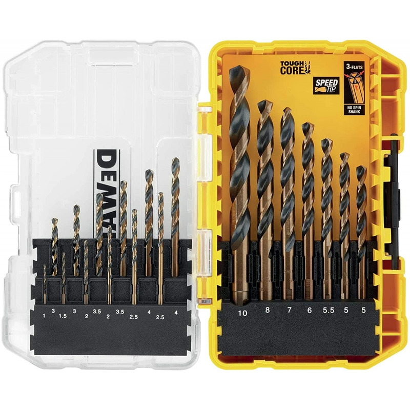 Dewalt DT70728 19 Piece Impact Black & Gold HSS Drill Bit Set