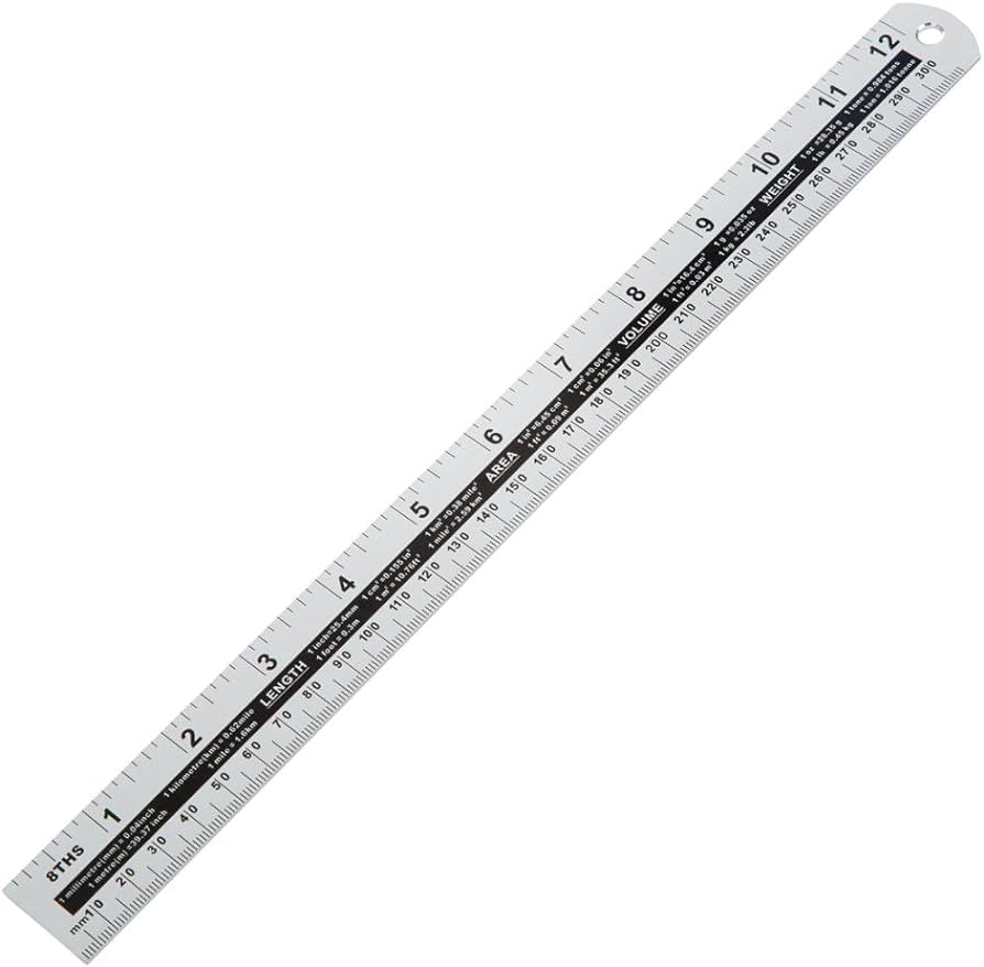 300mm (12") Aluminium Ruler