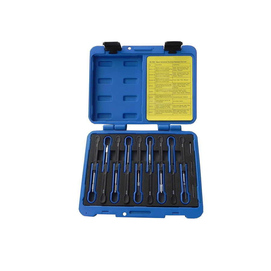 12 Piece Auto Terminal Release Tool Kit