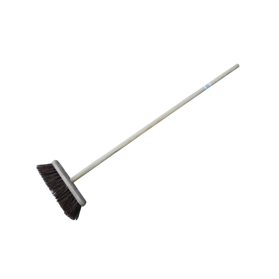 4' x 10" Head Stiff Bristle Sweeping Brush - Complete