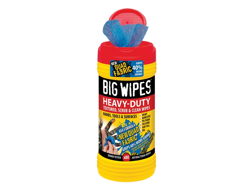 BIG WIPES Heavy Duty Hand Cleaner Wipes (approx: 80 sheets)