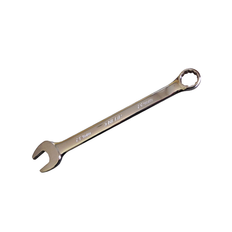 INFAR 22mm Polished Chrome Combination Spanner