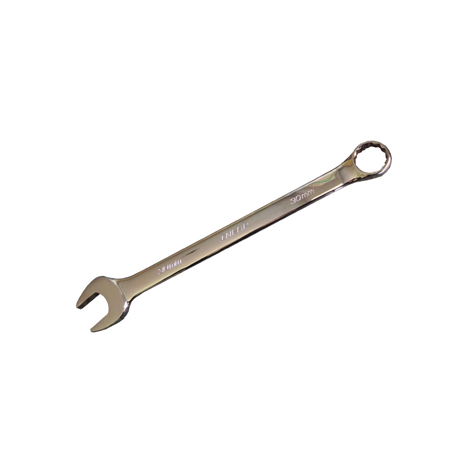 INFAR 30mm Polished Chrome Combination Spanner