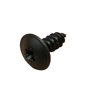 Self tapping black flanged head screw No.10 x 1/2" 