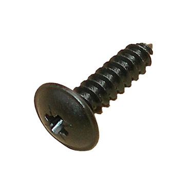 Self tapping black flanged head screw No.10 x 3/4" 