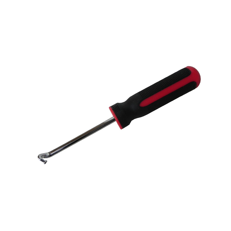 Hook Tool - 8" Channel Cleaner (Ball End) - Red/Blk