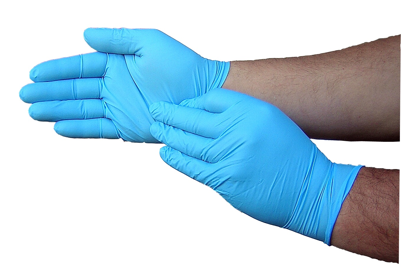 (100) LARGE Nitrile Powder Free Disposable Gloves - Single Use