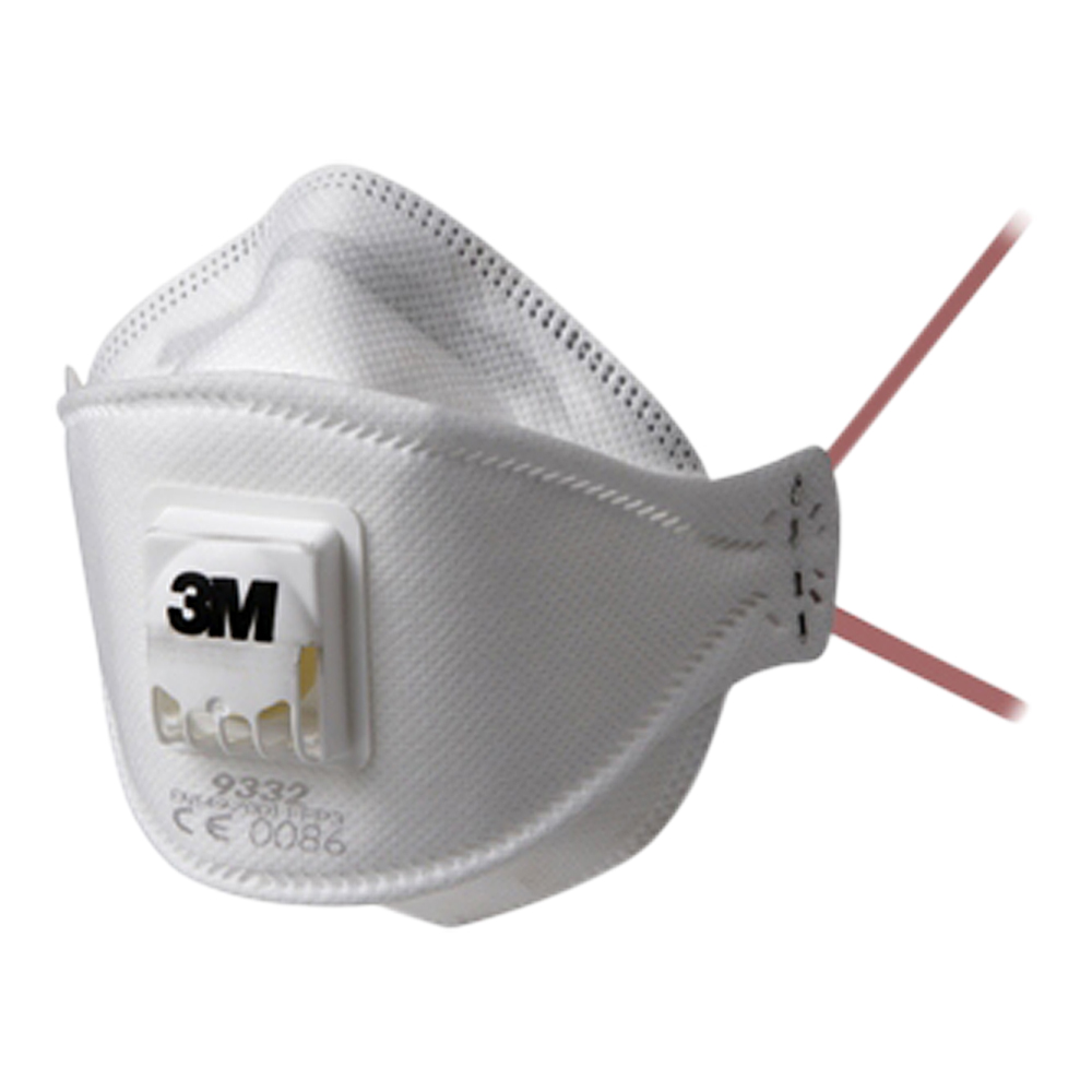 3M Aura 9332+ FFP3 Valved Fold-Flat Dust Mask X 10