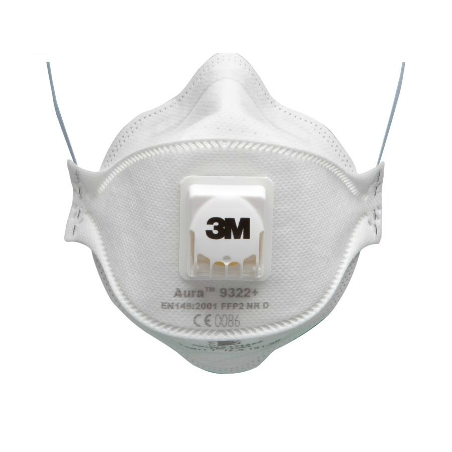 3M Aura 9322+ FFP2 Valved Fold-Flat Dust Mask (Pack of 10)