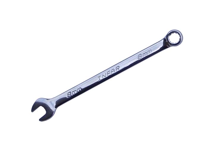 INFAR 8mm Polished Chrome Combination Spanner