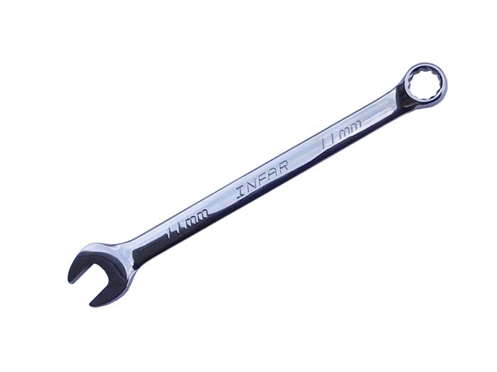 INFAR 11mm Polished Chrome Combination Spanner