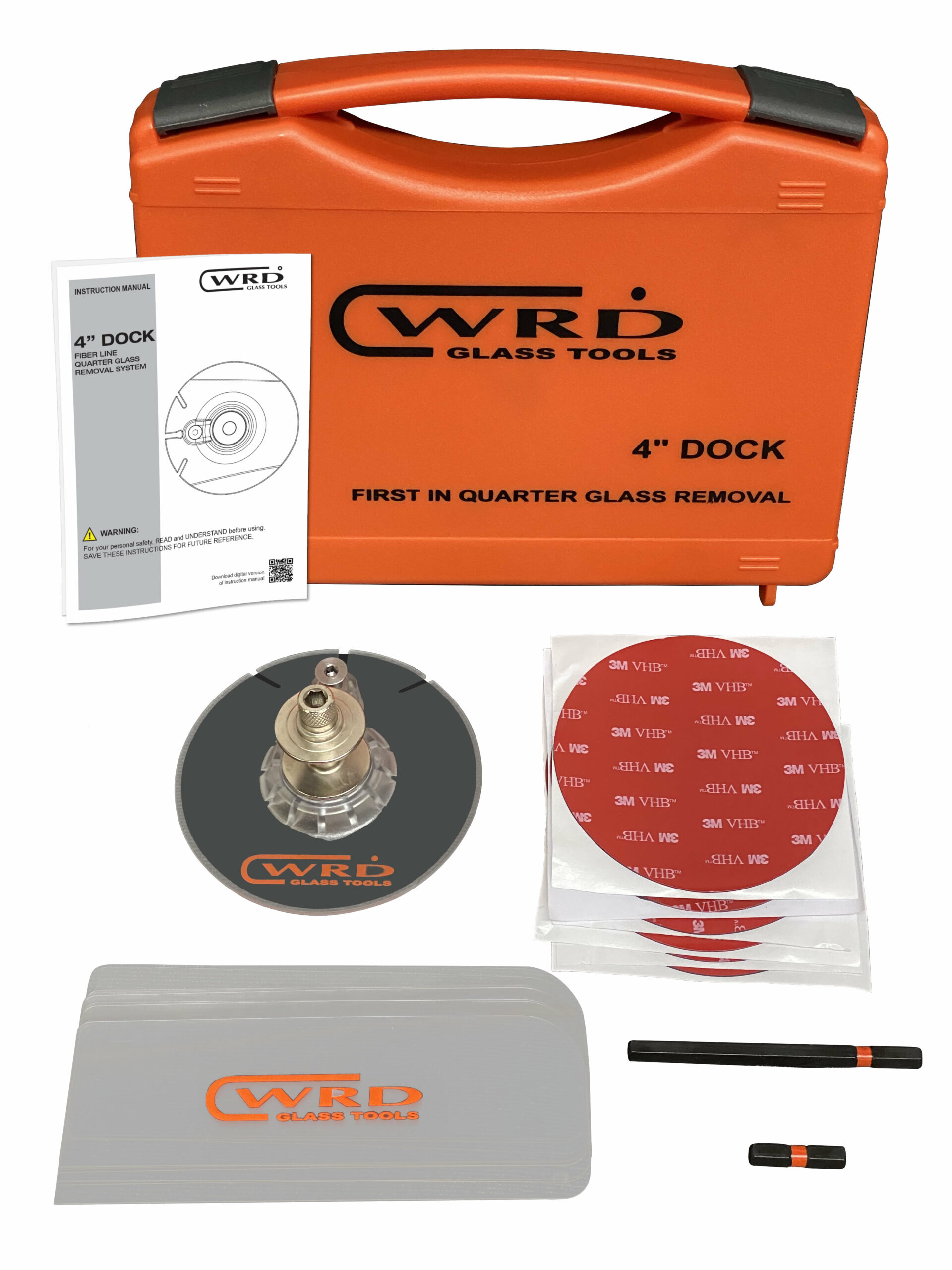 WRD 4” Dock™ Kit Quarter Glass Removal Kit