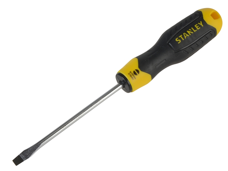 Stanley Cushion Grip Screwdriver Flared Tip 5mm x 100mm