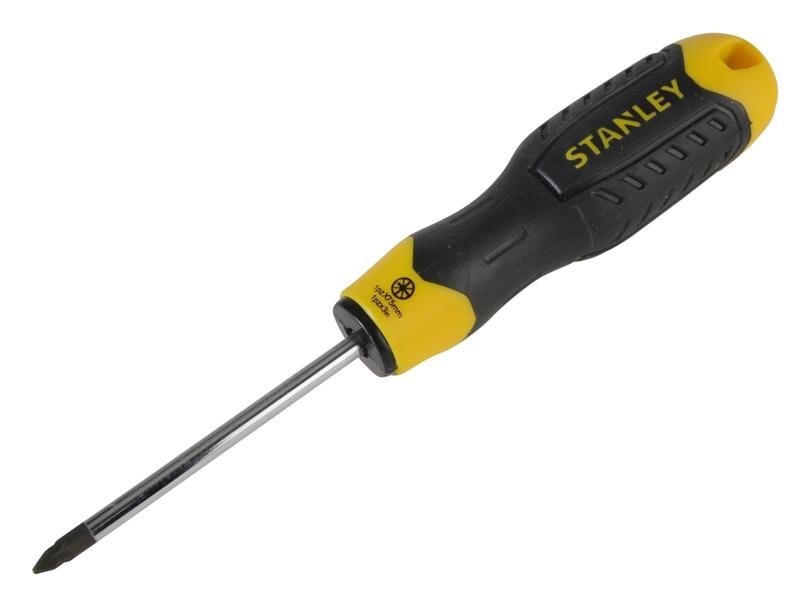 Stanley Cushion Grip Screwdriver Pozi PZ1 x 75mm