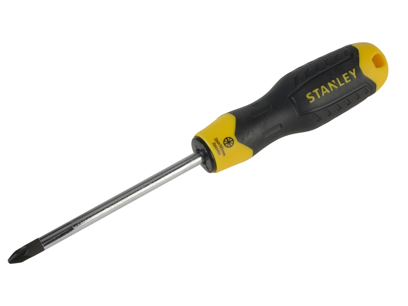 Stanley Cushion Grip Screwdriver Pozi PZ2 x 100mm