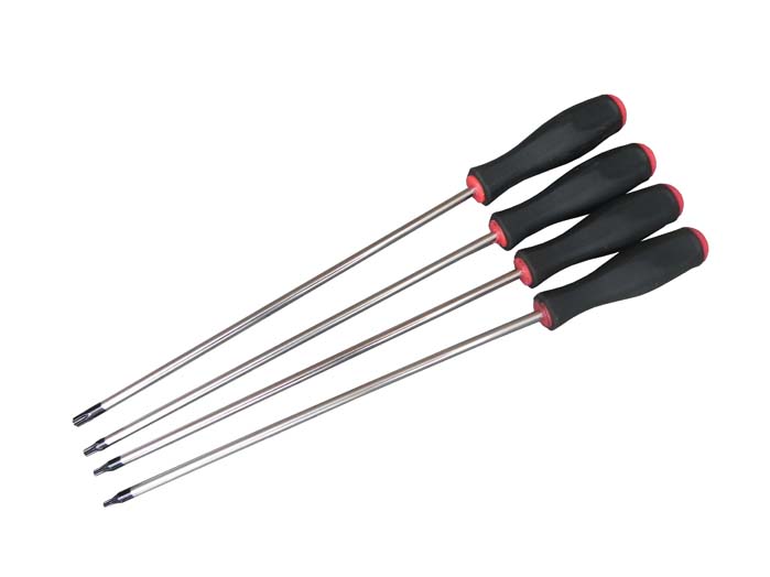 4 Pce 10” Torx Screwdriver Set (T15, T20, T25 ,T30)   (250mm)