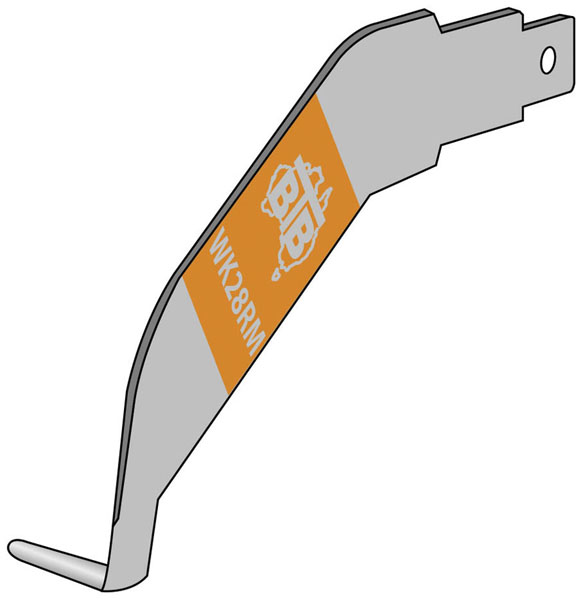 BTB WK28RM - 25mm tip R/H Reversed Cold Knife Blade